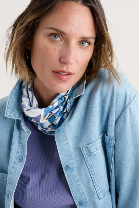 Seasalt Women's Organic Cotton Handyband In Papercut Shapes Chalk