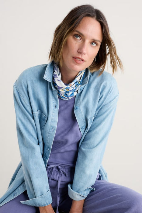 Seasalt Women's Organic Cotton Handyband In Papercut Shapes Chalk