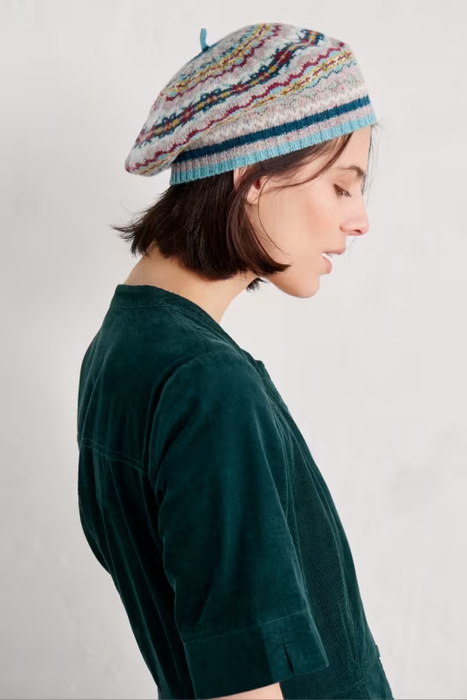 Seasalt Women's Bramble Jelly Beret In Goldfinch Dusky Jade Multi