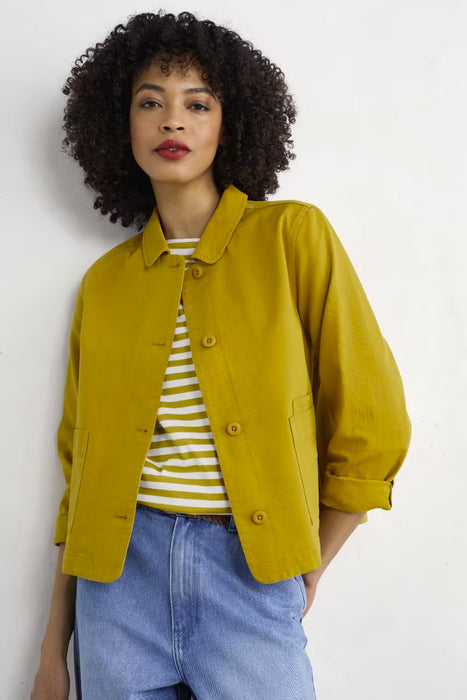 Seasalt Women's Coombe Lane Cotton Jacket In Chamomile