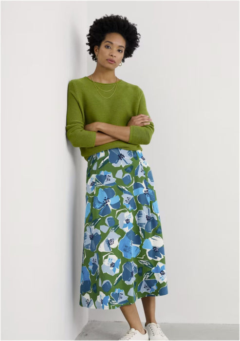 Seasalt Women's Makers Cotton Jumper In Dark Citron