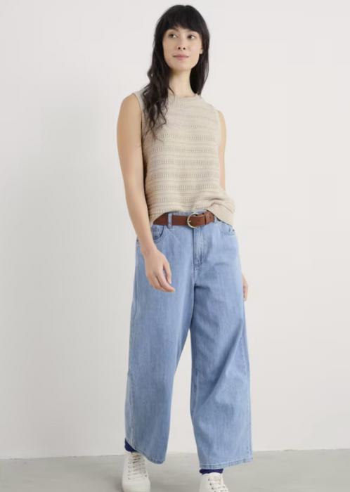 Seasalt Women's Tepel Knitted Vest In Chalk