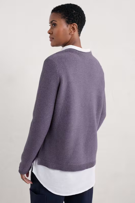 Seasalt Makers Cotton Jumper In Echium