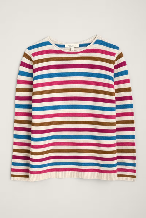 Seasalt Women's Makers Cotton Jumper In Mini Cornish Chalk Charm Mix