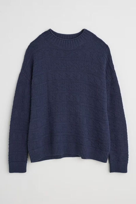 Seasalt Women's Penkestle Knitted Jumper Contains Recycled Cotton In Maritime