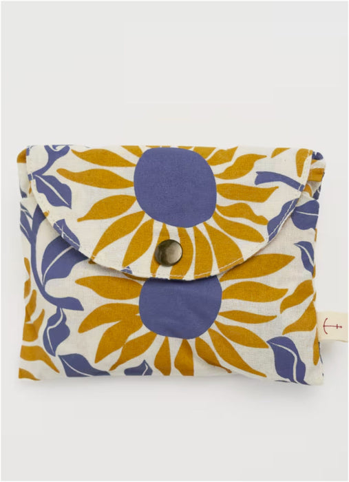 Seasalt Foldaway Canvas Shopper In Bold Sunflower Daylily Ship