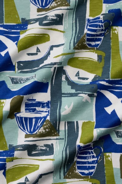 Seasalt Women's 3/4 Kellow Top In Windowscape Sketch Chalk