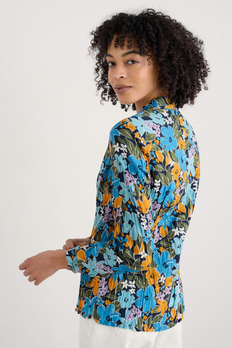 Seasalt Women's Larissa Shirt In Citrus Floral Poseidon