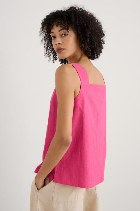 Seasalt Women's Martlet Buttoned Vest GOTS-Certified Organic Cotton In Tulip