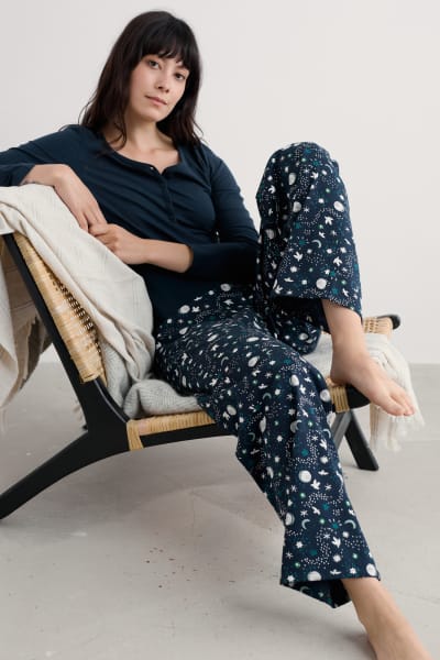 Seasalt Women's Evening Path Pyjamas In Starry Night Maritime