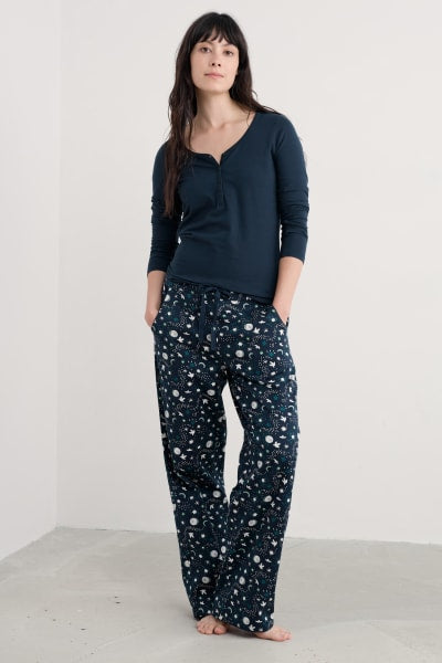 Seasalt Women's Evening Path Pyjamas In Starry Night Maritime