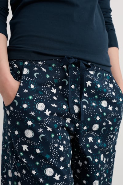 Seasalt Women's Evening Path Pyjamas In Starry Night Maritime