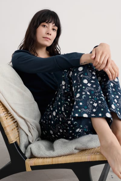 Seasalt Women's Evening Path Pyjamas In Starry Night Maritime
