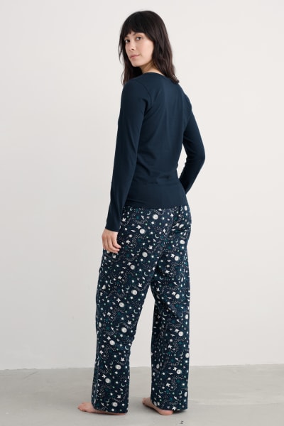 Seasalt Women's Evening Path Pyjamas In Starry Night Maritime