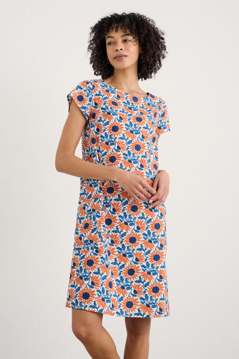 Seasalt Women's River Cove Dress In Bold Sunflower Chalk