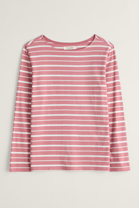 Seasalt Women's Sailor Shirt In Shore Pink Grass Chalk