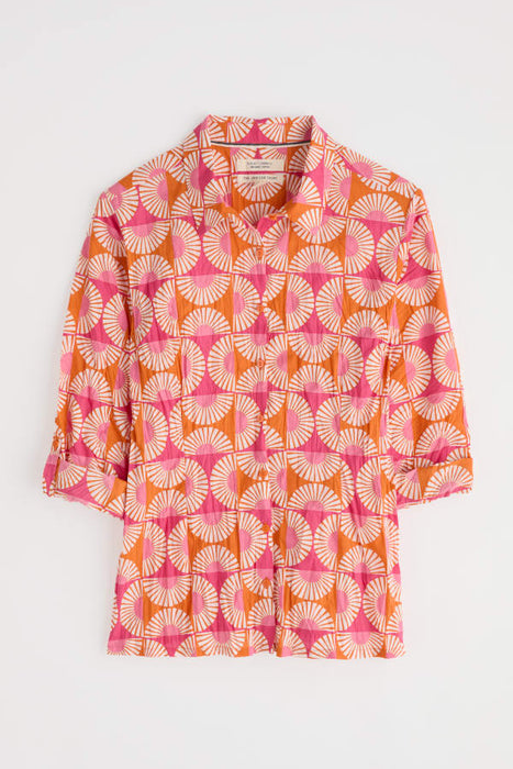 Seasalt Women's Larissa Shirt In Sun Geo Marigold