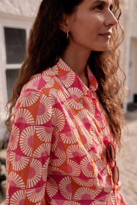 Seasalt Women's Larissa Shirt In Sun Geo Marigold