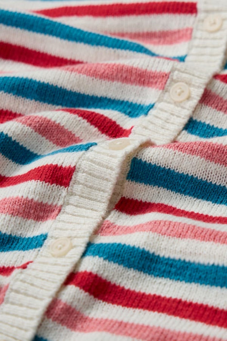 Seasalt Women's Knavock Cotton-Linen Knitted Vest In Mini Cornish Pink Sky Mix