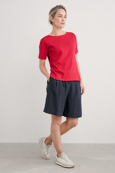 Seasalt Women's Clover Bloom Linen Shorts In Maritime