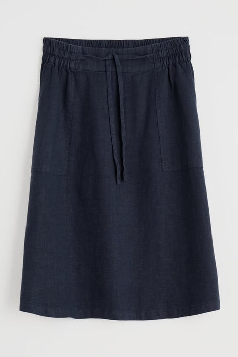 Seasalt Women's Pepper Moth Linen Skirt In Maritime