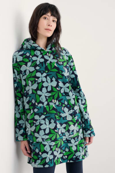 Seasalt Women's Snugsoft Hoodie In Headland Collage Fern