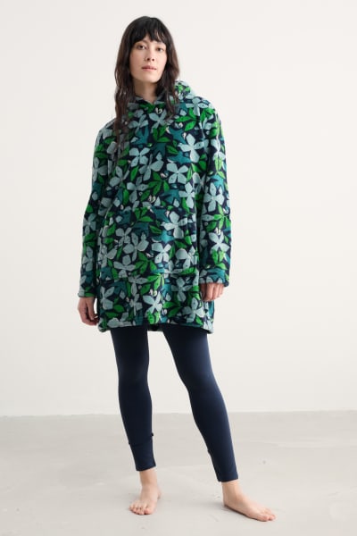 Seasalt Women's Snugsoft Hoodie In Headland Collage Fern