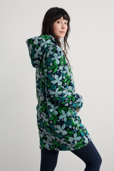 Seasalt Women's Snugsoft Hoodie In Headland Collage Fern