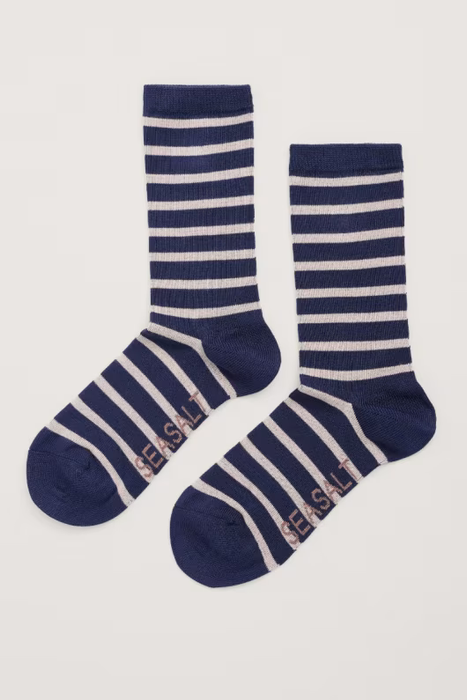 Seasalt Women's Sailor Socks In Breton Magpie