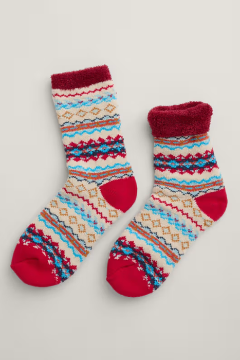 Seasalt Women's Cabin Socks In Harlyn Crimson