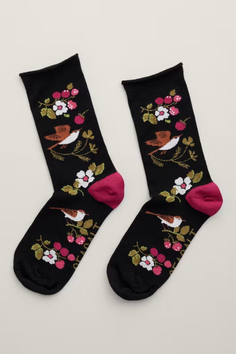 Seasalt Women's Arty Socks In Sweet Nightingale Onyx