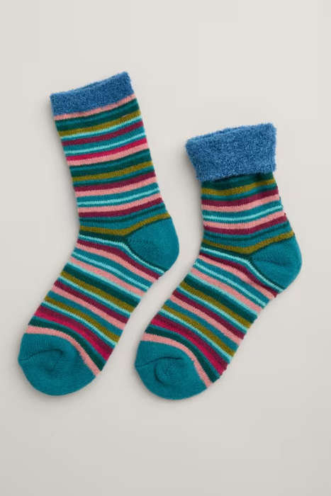 Seasalt Women's Cabin Socks In Interplay Dulse Multi