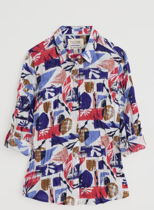 Seasalt Women's Larissa Shirt in GOTS-Certified Organic Cotton In Marine Forms Chalk