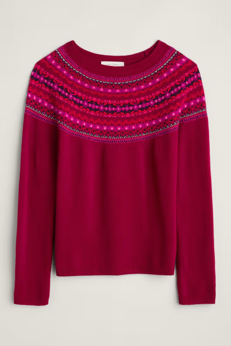 Seasalt Women's Seas Edge Jumper In Well House Dahlia Mix