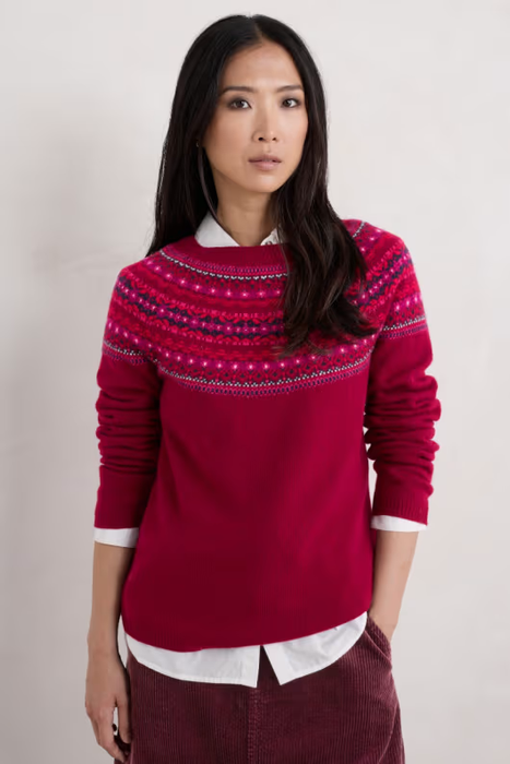 Seasalt Women's Seas Edge Jumper In Well House Dahlia Mix