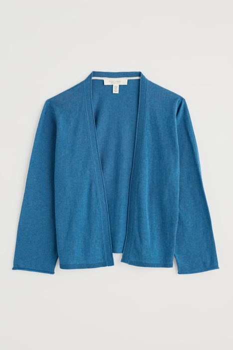 Seasalt Women's Vanessa Knitted Cardigan in GOTS-Certified Organic Cotton In Sailor