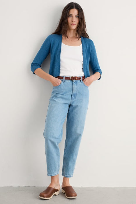 Seasalt Women's Vanessa Knitted Cardigan in GOTS-Certified Organic Cotton In Sailor