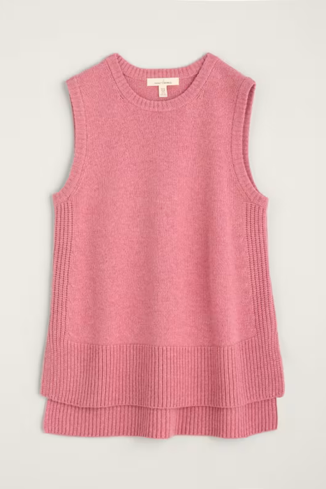 Seasalt Women's Coupling Knitted Vest In Wild Rose