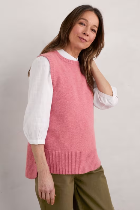 Seasalt Women's Coupling Knitted Vest In Wild Rose