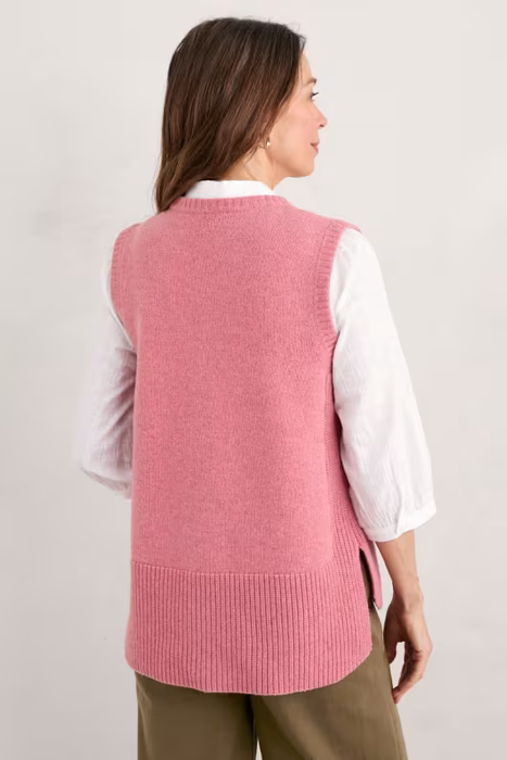 Seasalt Women's Coupling Knitted Vest In Wild Rose