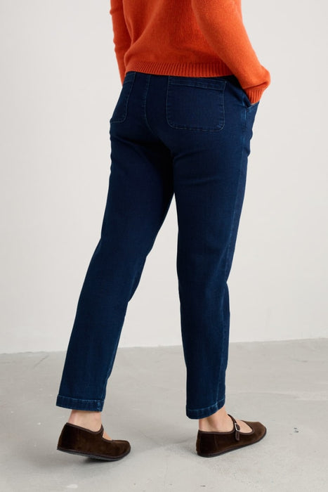 Seasalt Women's Waterdance Trousers In Dark Indigo Wash