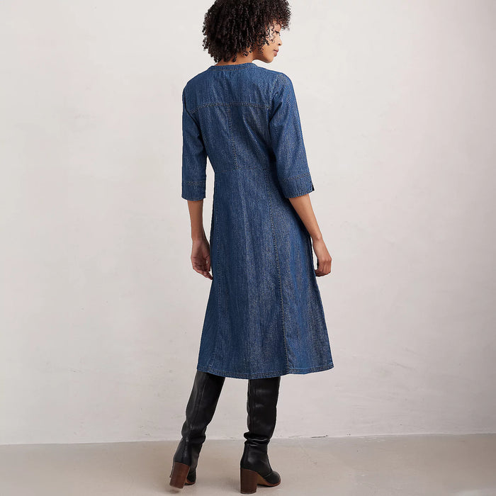 Seasalt Women's Wightwick Midi Dress In Mid Indigo Wash