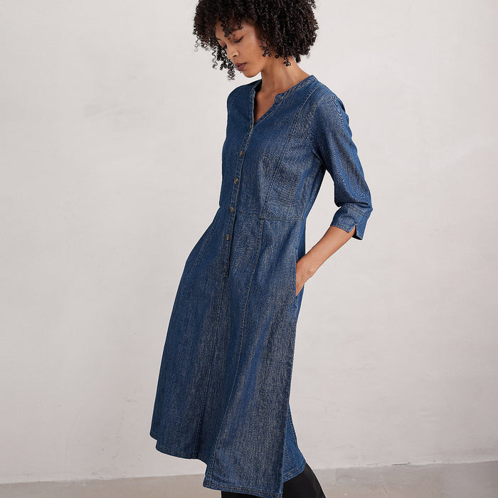 Seasalt Women's Wightwick Midi Dress In Mid Indigo Wash