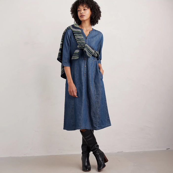 Seasalt Women's Wightwick Midi Dress In Mid Indigo Wash