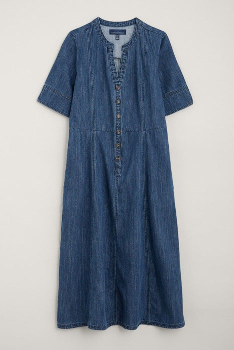 Seasalt Women's Wightwick Midi Dress In Mid Indigo Wash