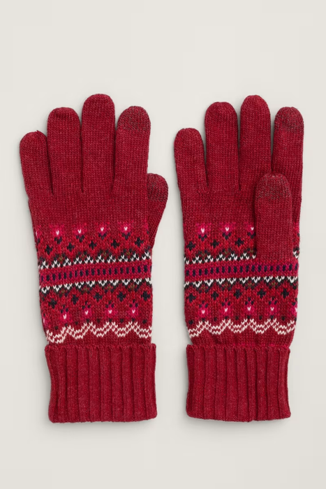 Seasalt Women's Very Clever Gloves In Well House Dahlia Mix