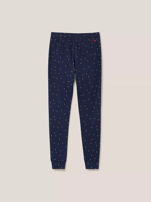 White Stuff Women's Selena Jersey Legging - Navy Multi