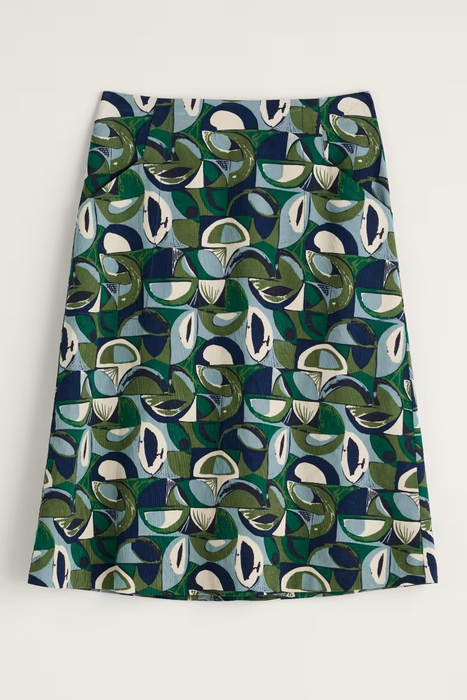 Seasalt Women's Forest View Skirt In Land Forms Cut Grass