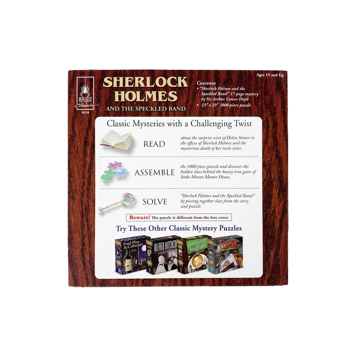 Sherlock Holmes And The Speckled Band Mystery 1000 Piece Puzzle (Copy)