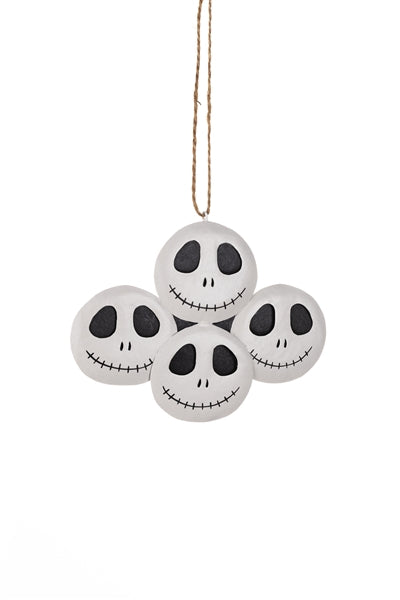 Shoeless Joe Four Skelly Faces Hanging Decoration